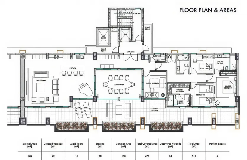 Квартира с 4-мя спальнями - 13328, photo 29