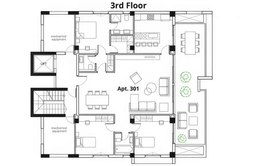 4-bedroom apartment - 13422, photo 15