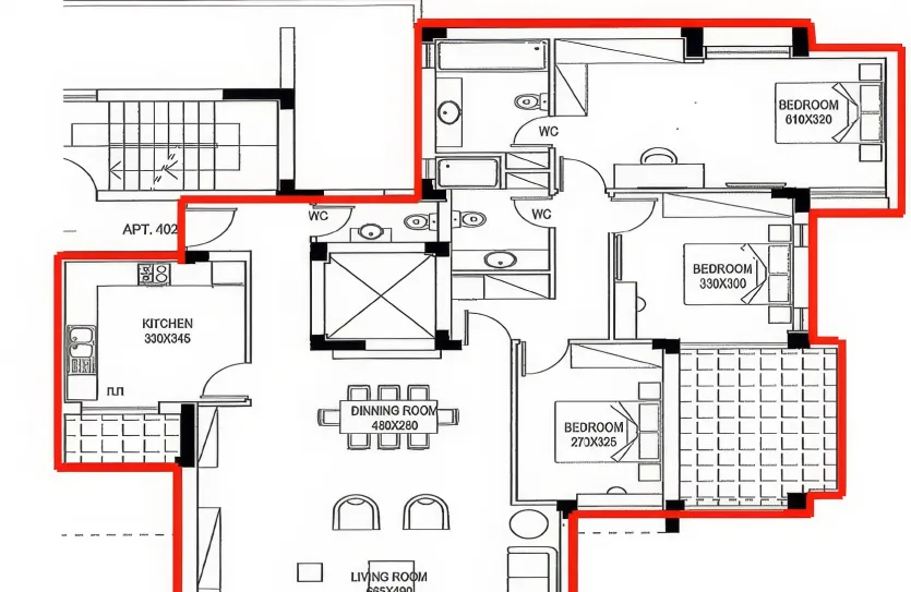 Квартира с 3-мя спальнями - 13859, photo 14