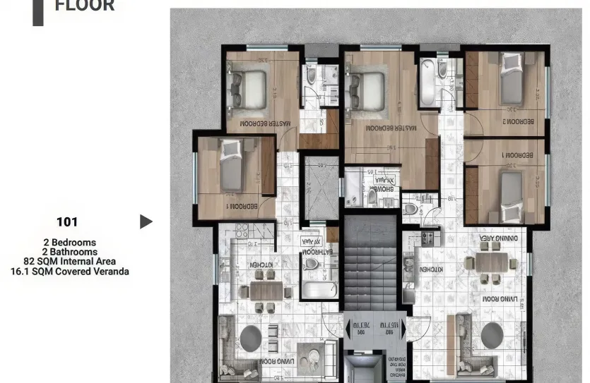 2-bedroom apartment - 13960, photo 4