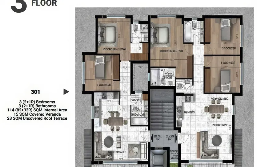 4-bedroom apartment - 13961, photo 5