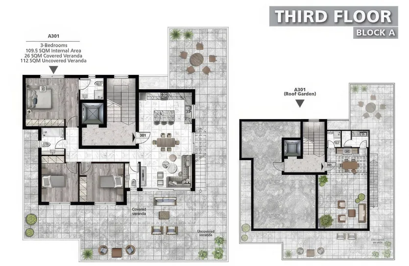 Квартира с 3-мя спальнями - 13019, photo 7