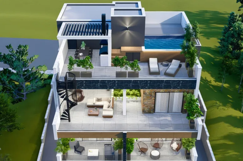 Penthouse in Panthea, Mesa Geitonia, Limassol - 15344, new development