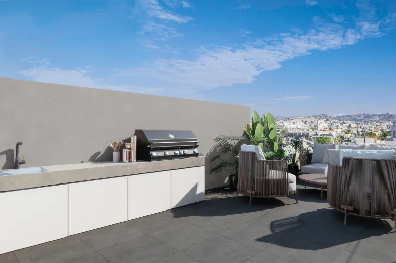 2 bedroom penthouse in Mesa Geitonia, Limassol, new development