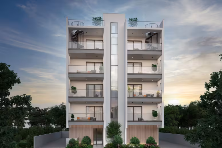 2 bedroom penthouse in Larnaca City, Larnaca, new development