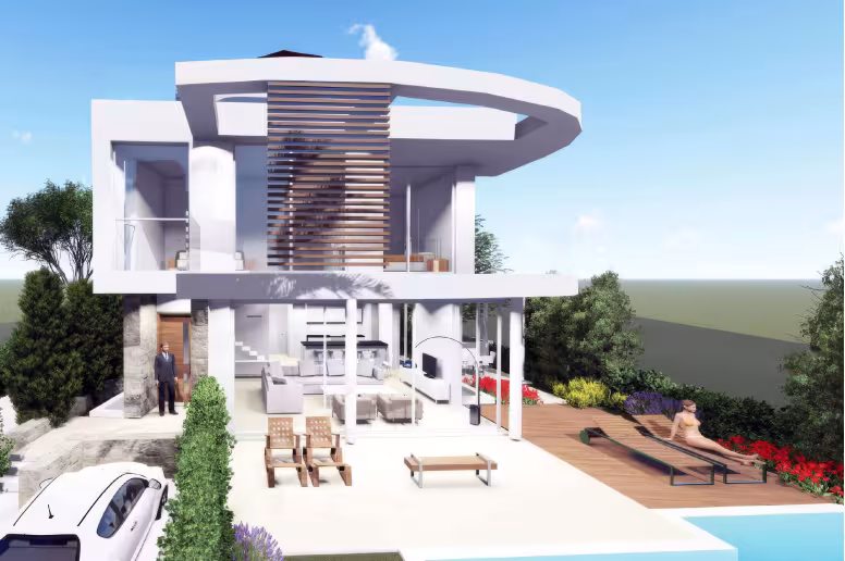 4 bedroom villa in Chloraka, Paphos, new development